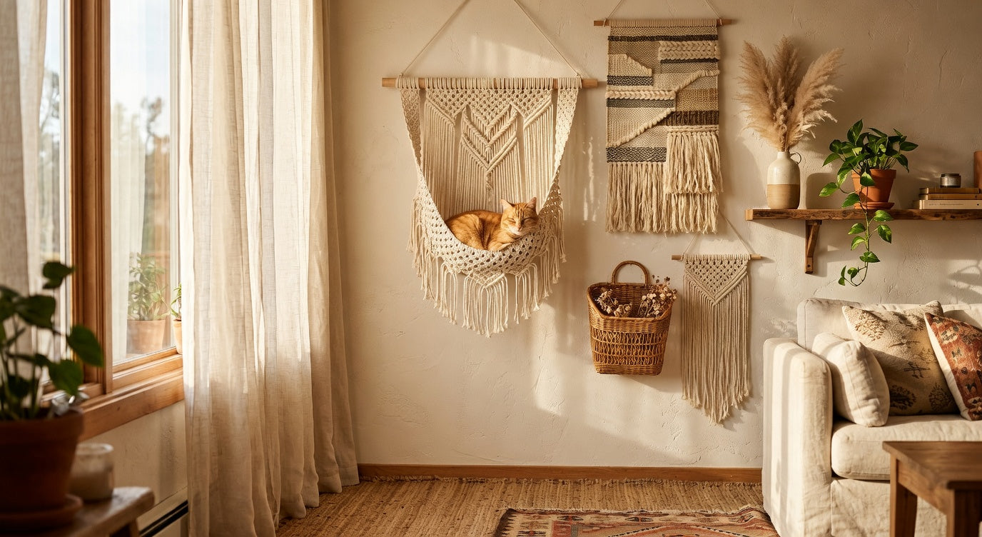 Boho Pet Decor: How to Style a Cat-Friendly Home Without Giving Up Your Aesthetic