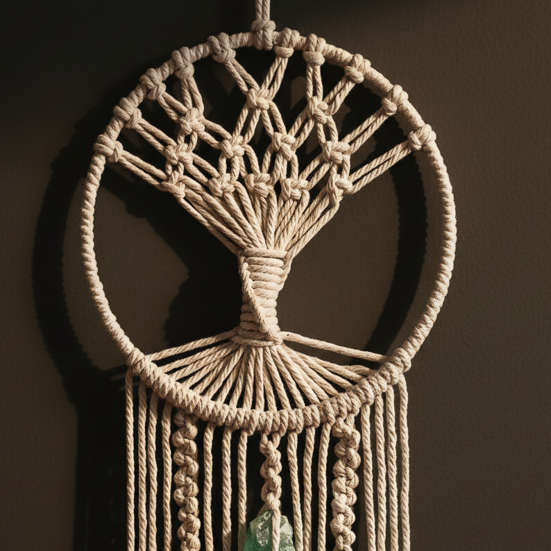 Macrame Tree of Life Dreamcatcher