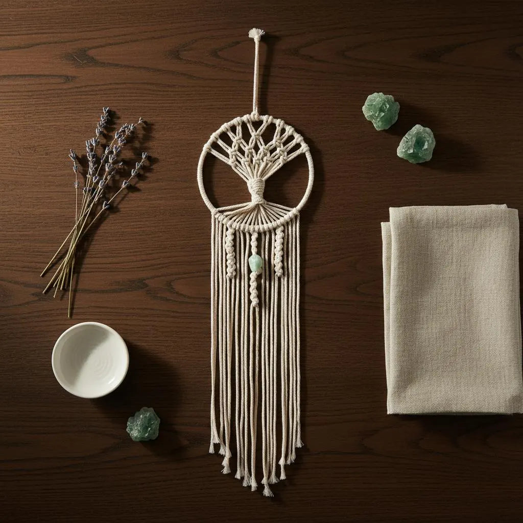 Macrame Tree of Life Dream Catcher | Wall Hanging Tapestry | Boho Home Decor Gift