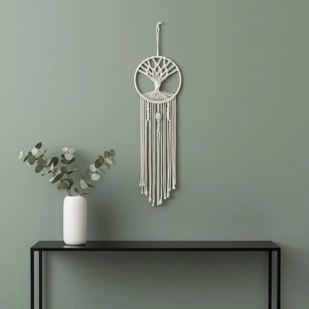 Macrame Tree of Life Dream Catcher | Wall Hanging Tapestry | Boho Home Decor Gift