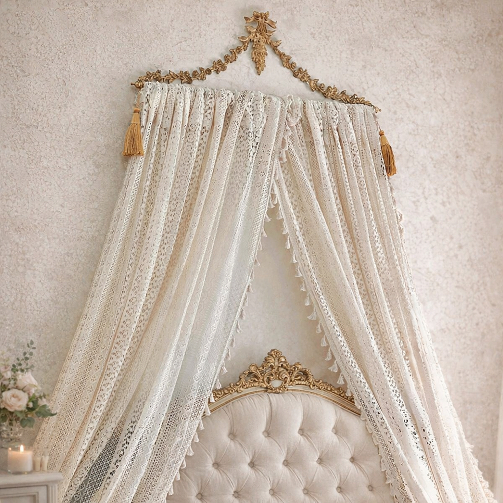Boho Crochet Lace Curtain — view 12