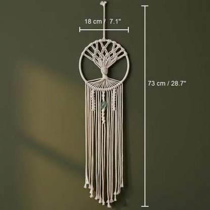 Macrame Tree of Life Dream Catcher | Wall Hanging Tapestry | Boho Home Decor Gift