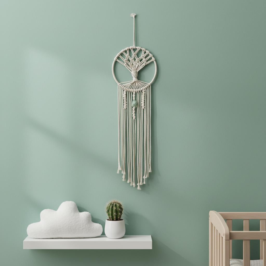 Macrame Tree of Life Dream Catcher | Wall Hanging Tapestry | Boho Home Decor Gift