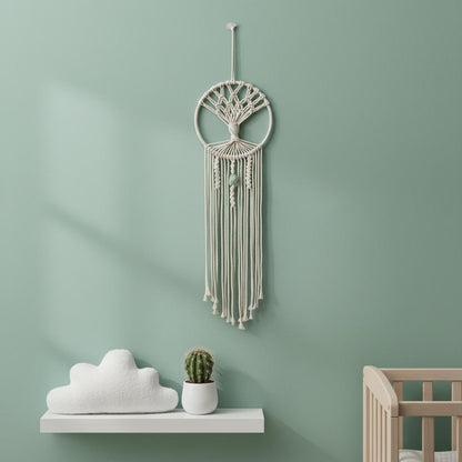 Macrame Tree of Life Dream Catcher | Wall Hanging Tapestry | Boho Home Decor Gift