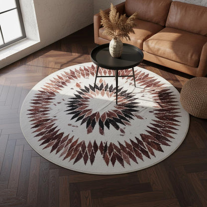 Geometric circle rug, view 8
