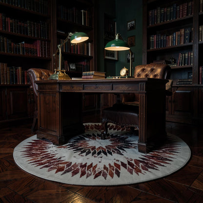 Geometric circle rug — size chart