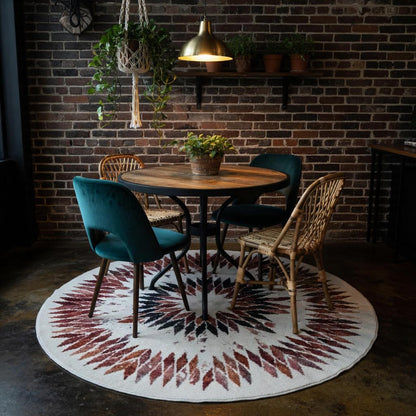 Geometric circle rug, view 13